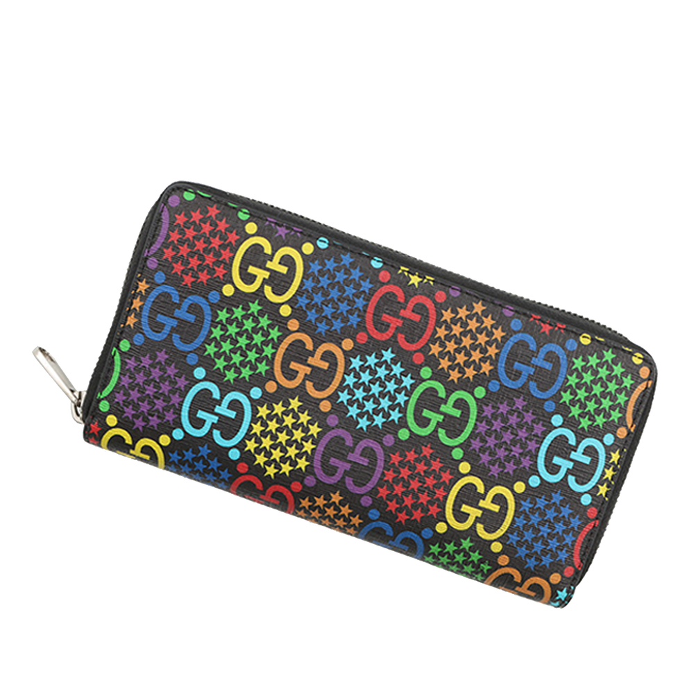Pre-Loved Gucci GG Supreme Psychedelic Zip Around Wallet - Picture 2 of 12